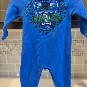 Kenzo Kids Royal Blue Tiger Footie